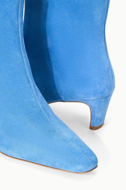 Wally Ankle Boot Blue Suede | STAUD Classic