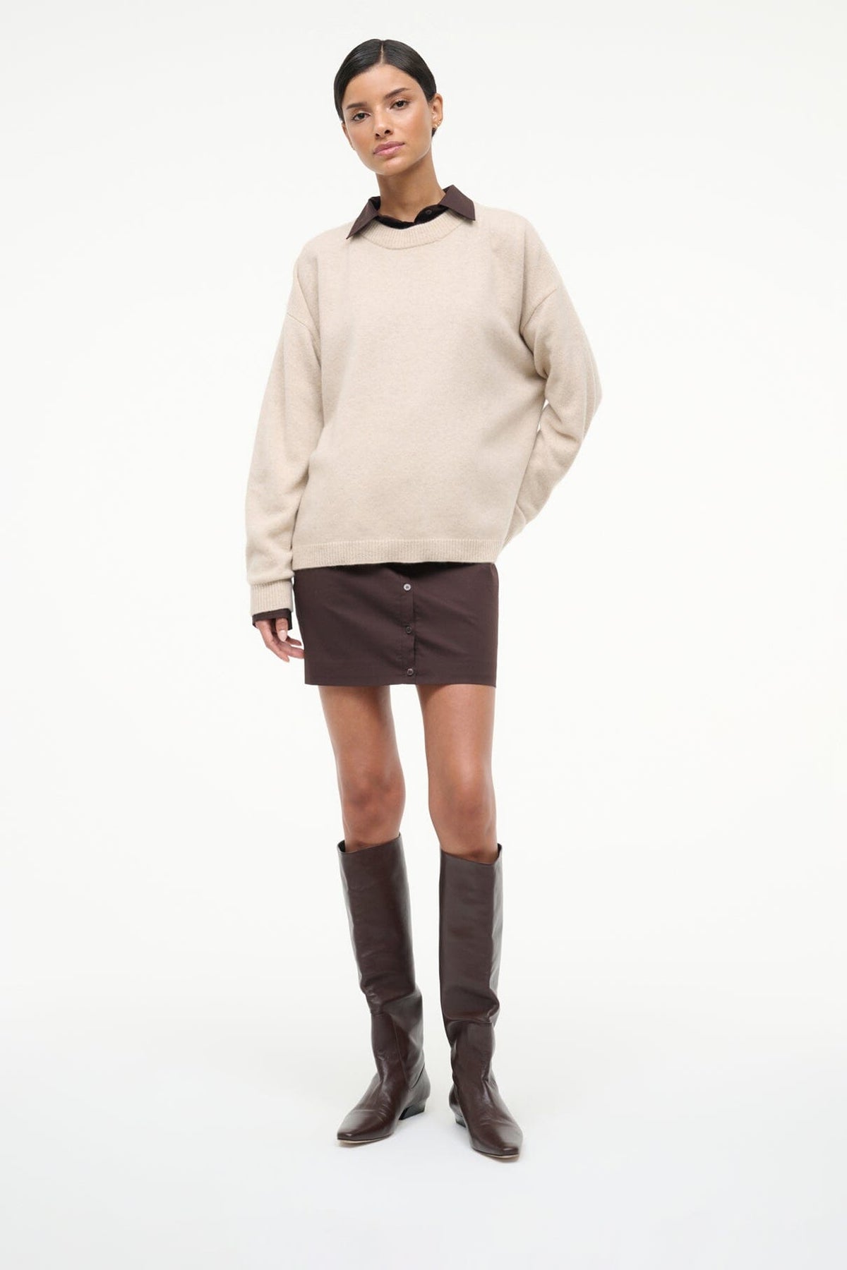 Wally Flat Boot Espresso | STAUD Sale