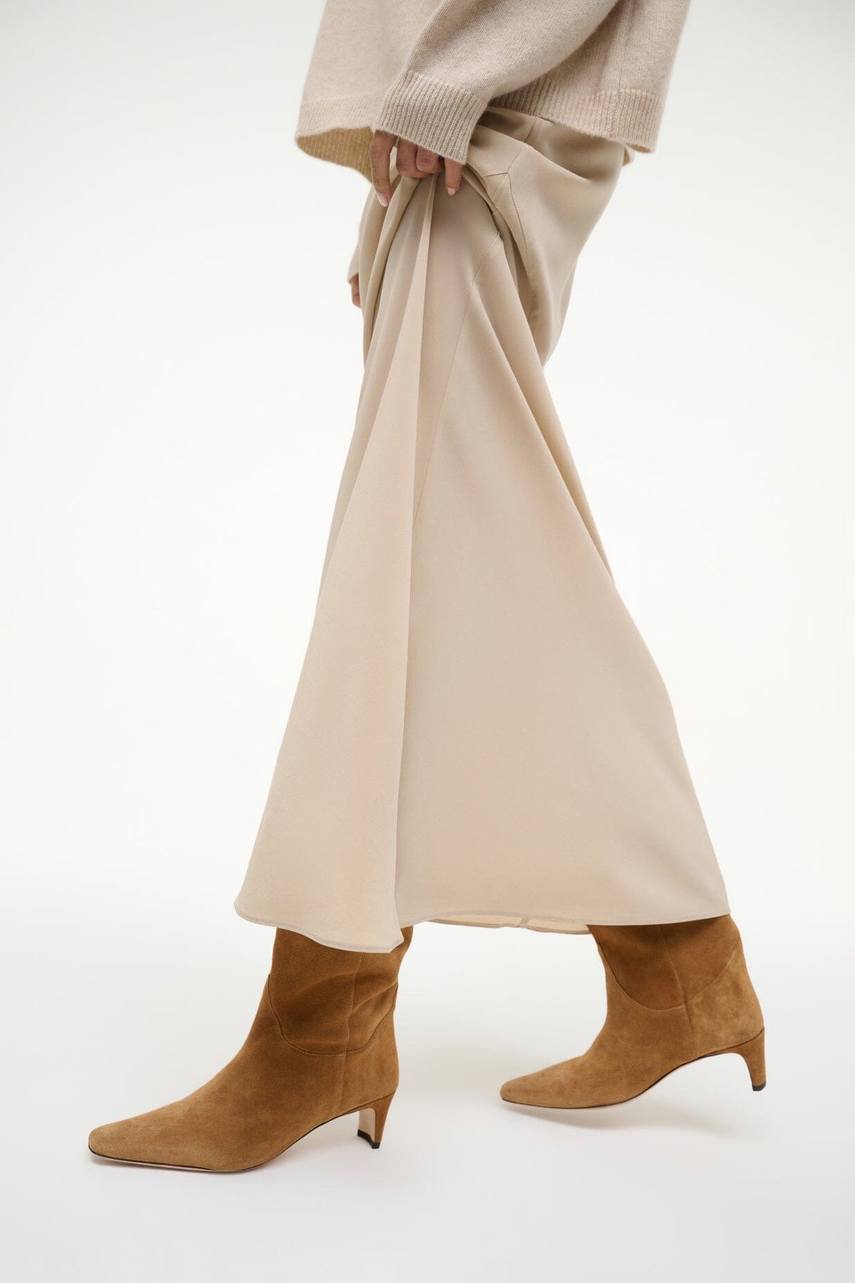 Western Wally Boot Tan Suede | STAUD Discount