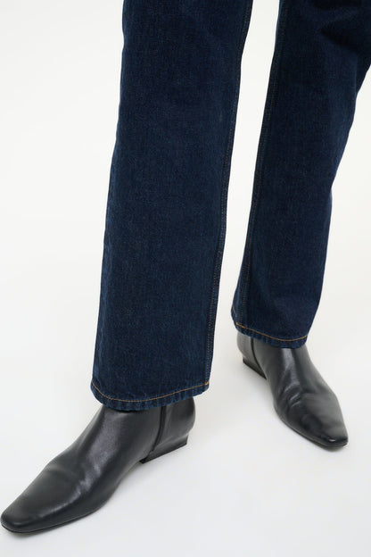 Wally Flat Ankle Boot Black | STAUD Everyday