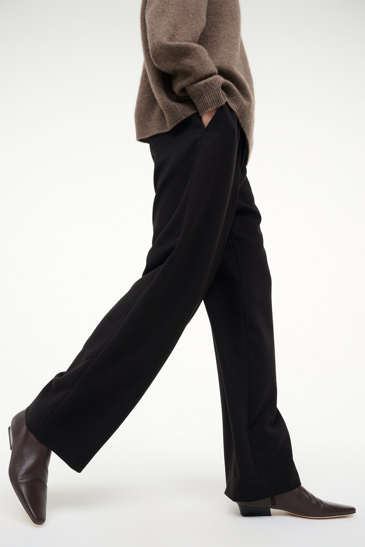 Wally Flat Ankle Boot Espresso | STAUD Sale