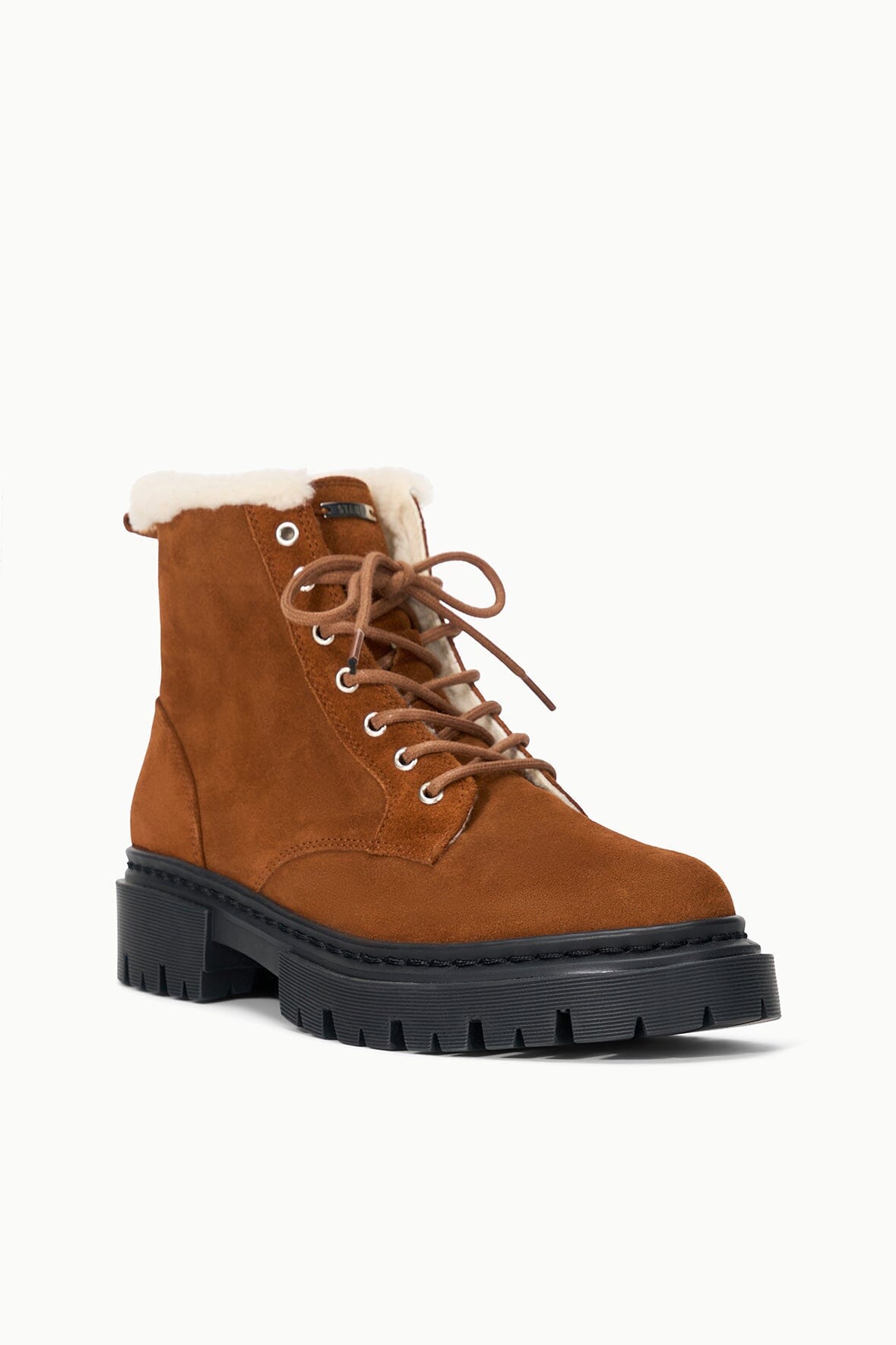 Henry Combat Boot Tabac Suede | STAUD Recommended
