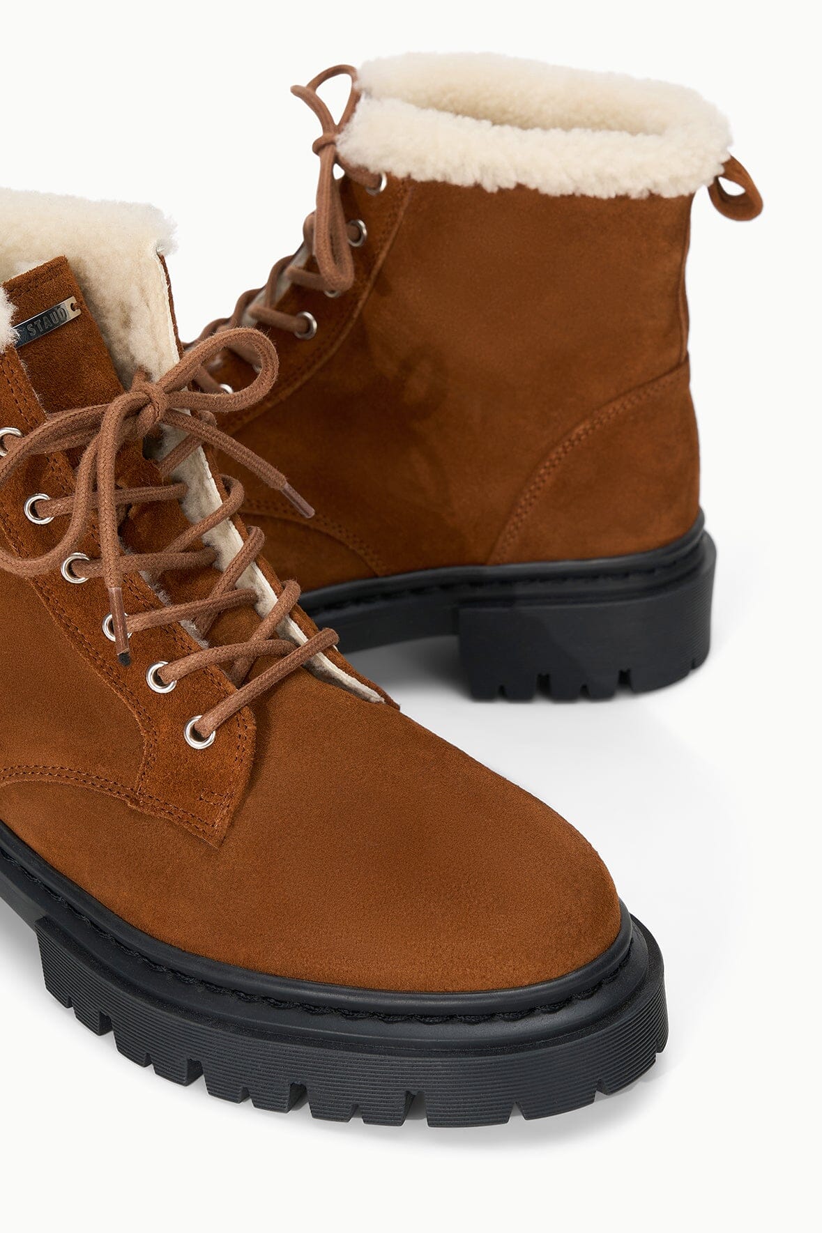 Henry Combat Boot Tabac Suede | STAUD Recommended