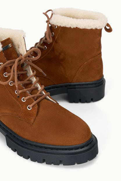 Henry Combat Boot Tabac Suede | STAUD Recommended