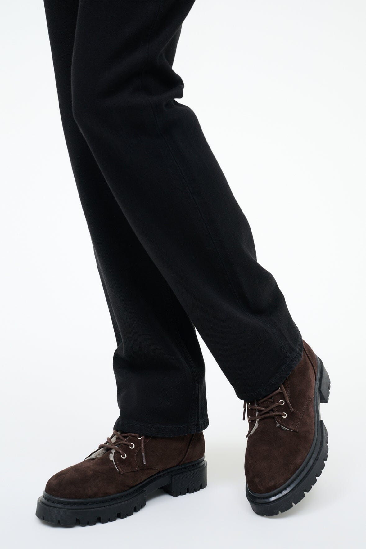 Henry Combat Boot Espresso Suede | STAUD Quality
