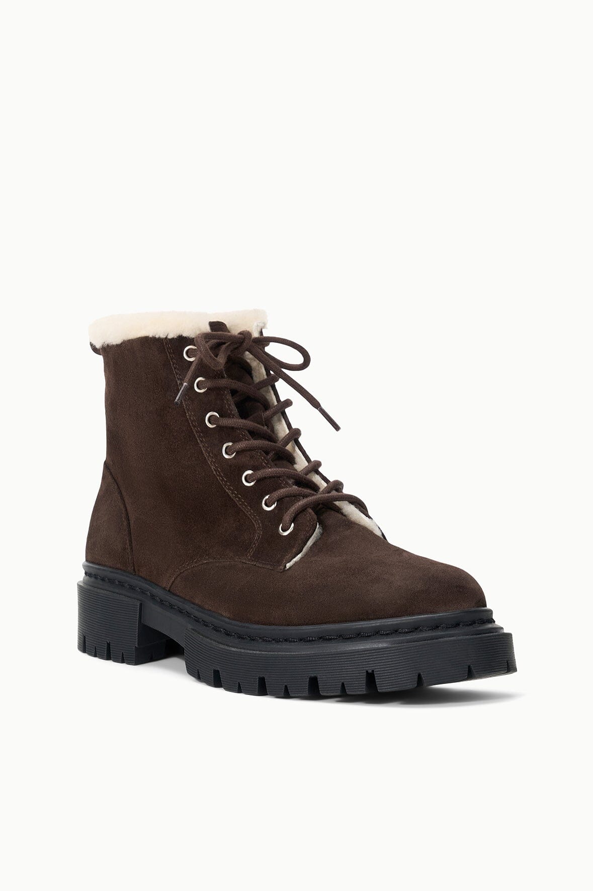 Henry Combat Boot Espresso Suede | STAUD Quality
