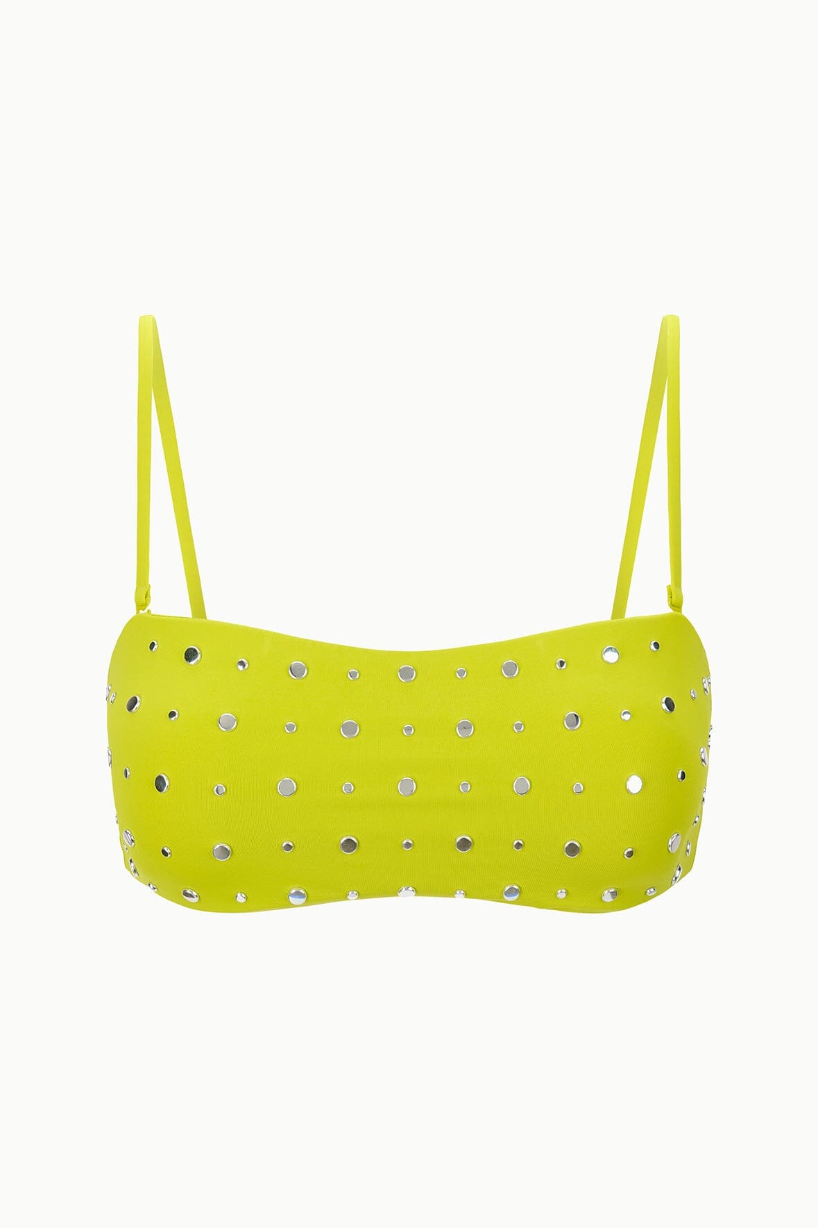 Sara Bikini Top Citron Studs | STAUD Special Offer