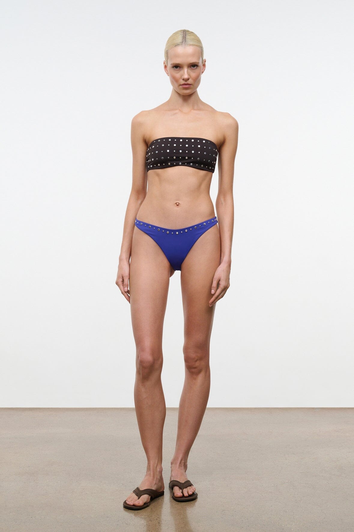 Sara Bikini Top Espresso Studs | STAUD Sale