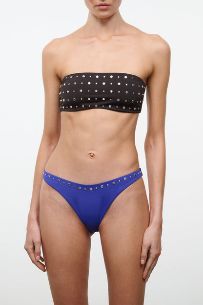 Sara Bikini Top Espresso Studs | STAUD Sale