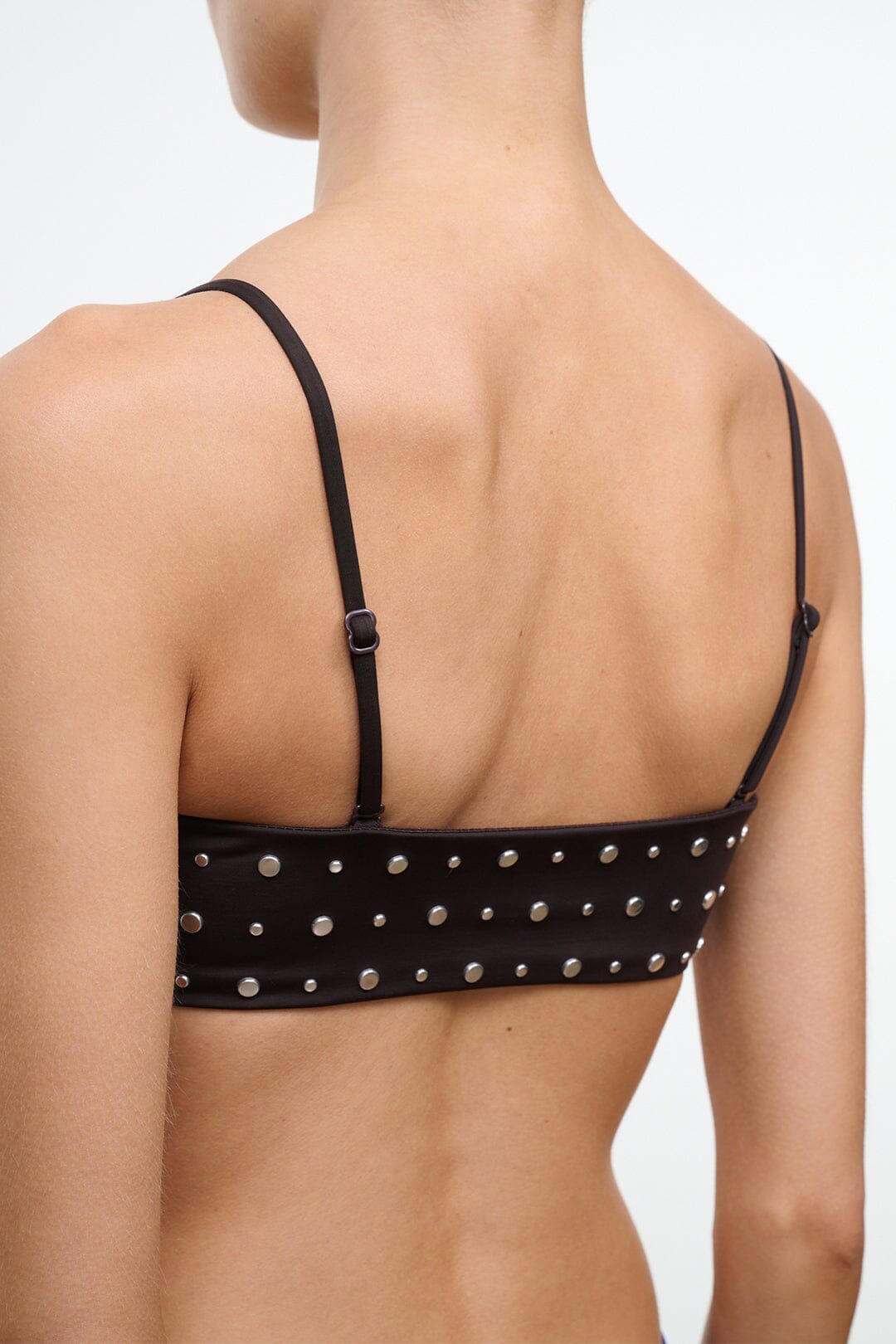 Sara Bikini Top Espresso Studs | STAUD Sale
