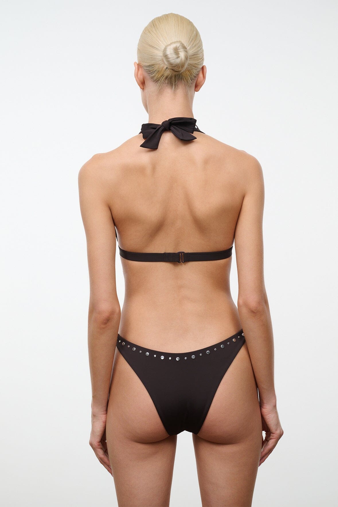 Irina Bikini Top Espresso Studs | STAUD Signature