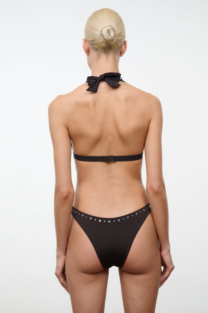 Irina Bikini Top Espresso Studs | STAUD Signature