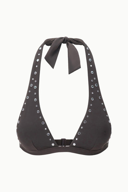 Irina Bikini Top Espresso Studs | STAUD Signature