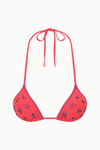 Lido Triangle Bikini Top Painted Foulard | STAUD Customer Favorite