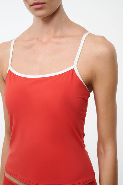 Cleo Tankini Top Tomato | STAUD Sale