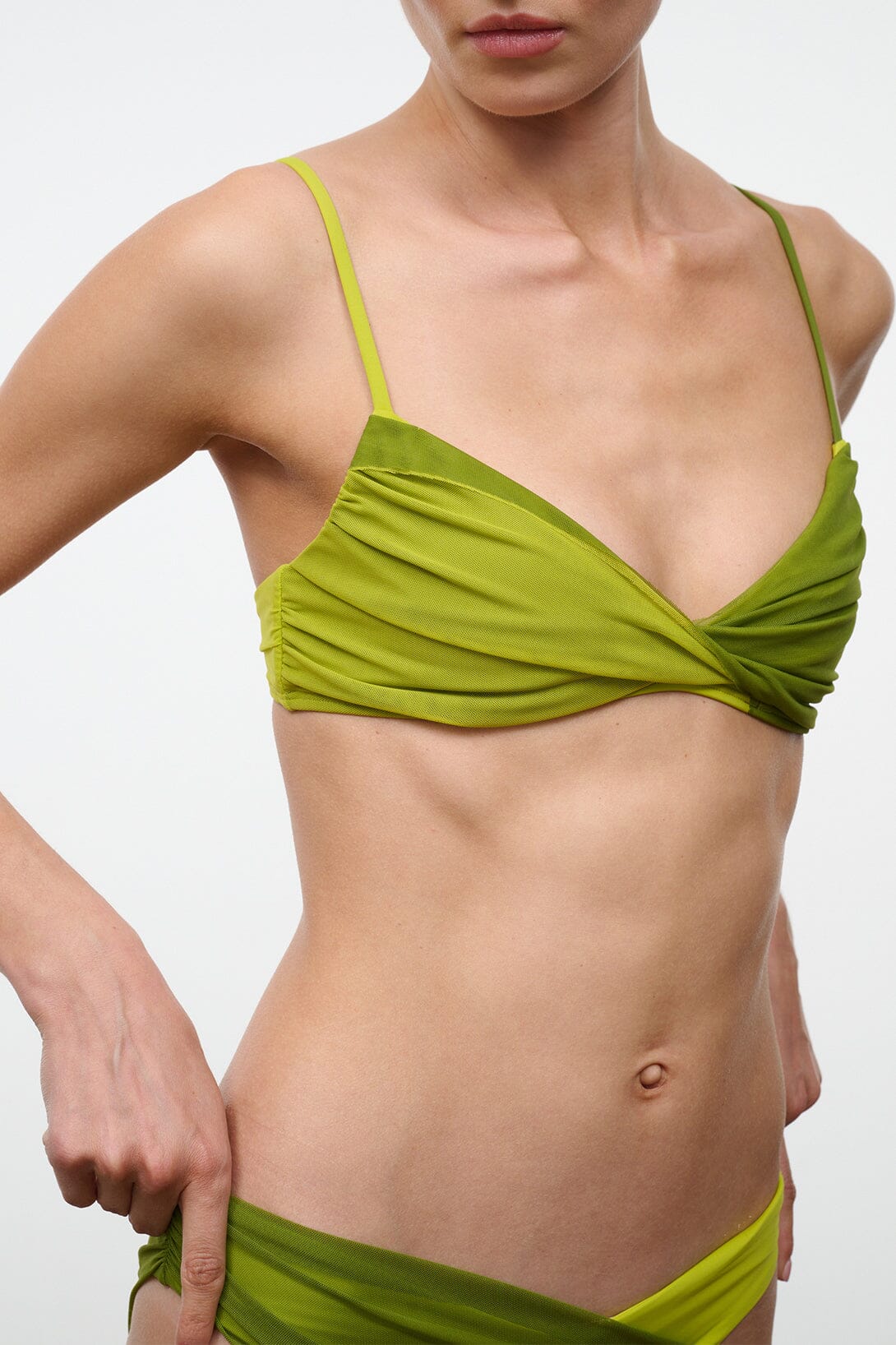 La Mer Bikini Top Citron Pesto | STAUD Special Offer