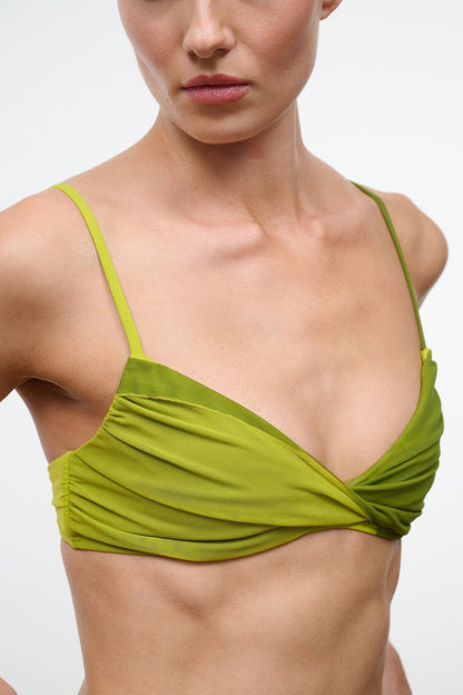 La Mer Bikini Top Citron Pesto | STAUD Special Offer