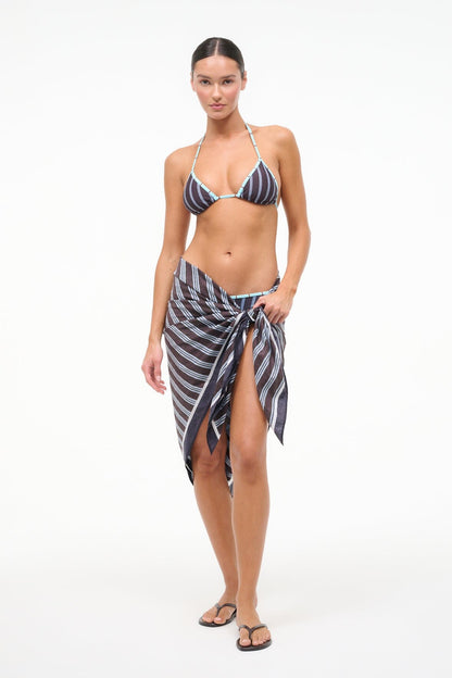 Lido Triangle Bikini Top Redondo Stripe | STAUD Best Seller