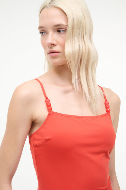 Cleo Tankini Top Flame | STAUD Popular