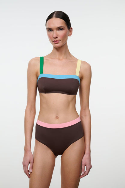 Liv Bikini Top Dark Chocolate Multi | STAUD Deals