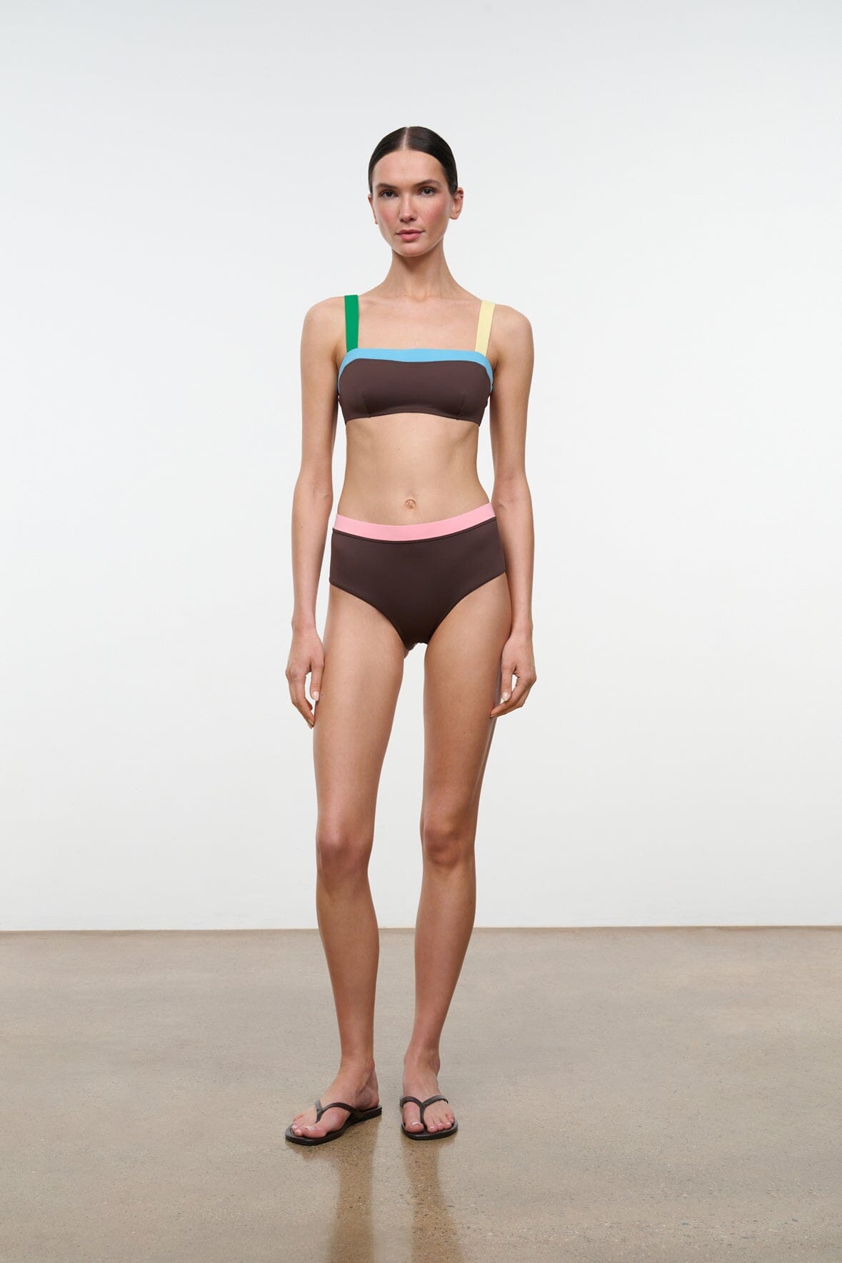 Liv Bikini Top Dark Chocolate Multi | STAUD Deals