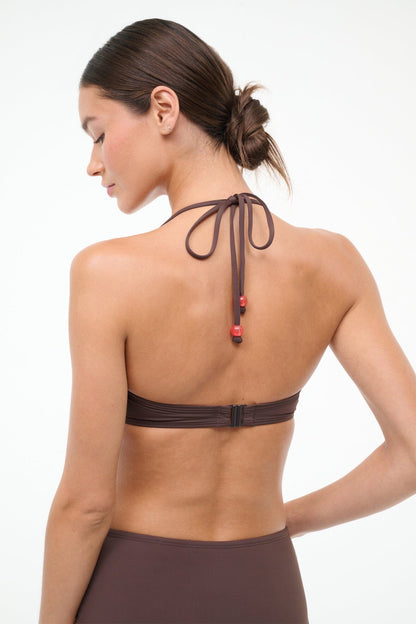 Laird Bikini Top Dark Chocolate Flame | STAUD Deals