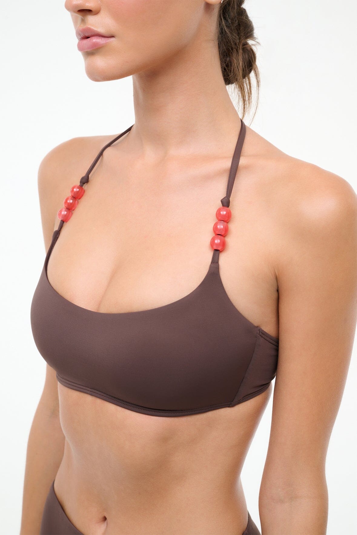 Laird Bikini Top Dark Chocolate Flame | STAUD Deals