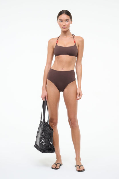 Laird Bikini Top Dark Chocolate Flame | STAUD Deals