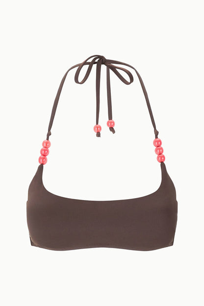 Laird Bikini Top Dark Chocolate Flame | STAUD Deals