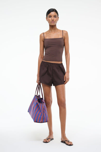 Cleo Tankini Top Dark Chocolate | STAUD Popular