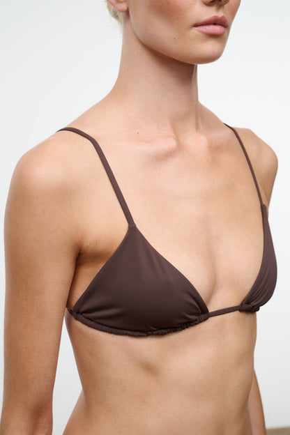 Alexis Bikini Top Dark Chocolate | STAUD Signature