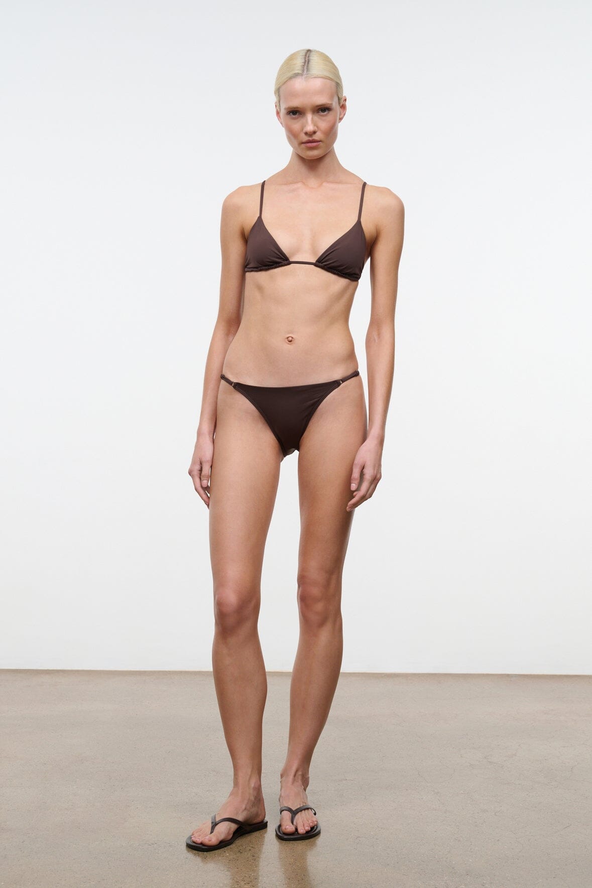 Alexis Bikini Top Dark Chocolate | STAUD Signature