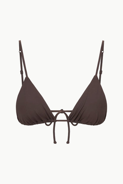 Alexis Bikini Top Dark Chocolate | STAUD Signature
