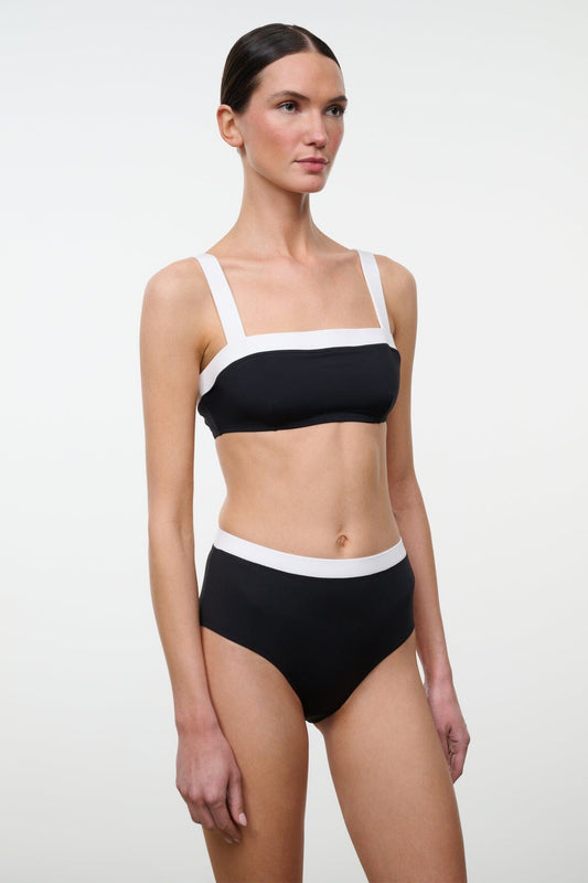 Liv Bikini Top Black White | STAUD Classic