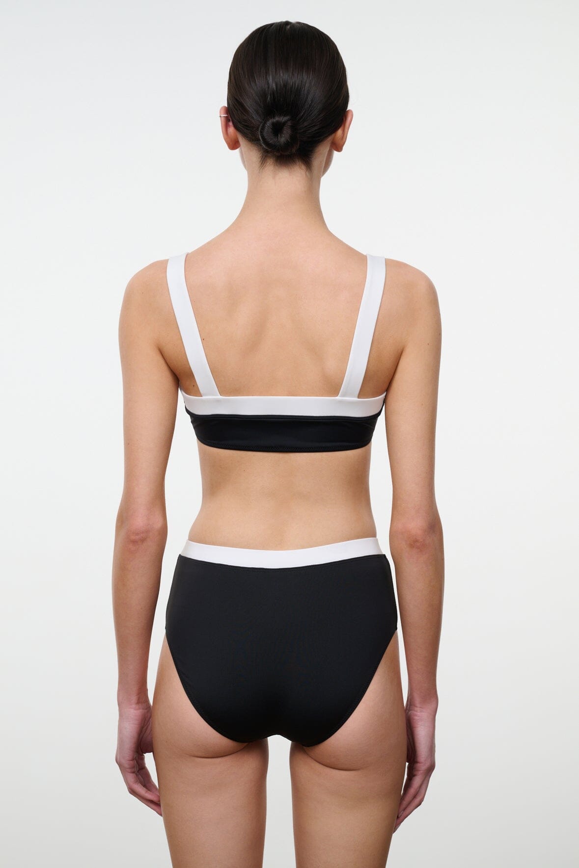 Liv Bikini Top Black White | STAUD Classic