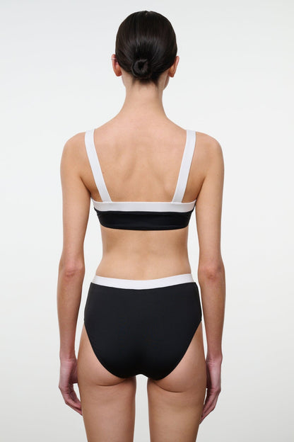 Liv Bikini Top Black White | STAUD Classic