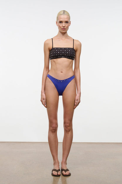 Dana Bikini Bottom Cobalt Studs | STAUD Top Pick
