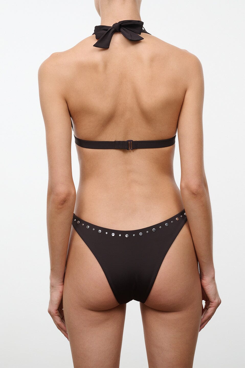 Dana Bikini Bottom Espresso Studs | STAUD Latest