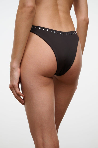 Dana Bikini Bottom Espresso Studs | STAUD Latest
