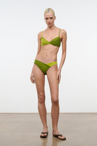 Emsley Bikini Bottom Citron Pesto | STAUD Customer Favorite