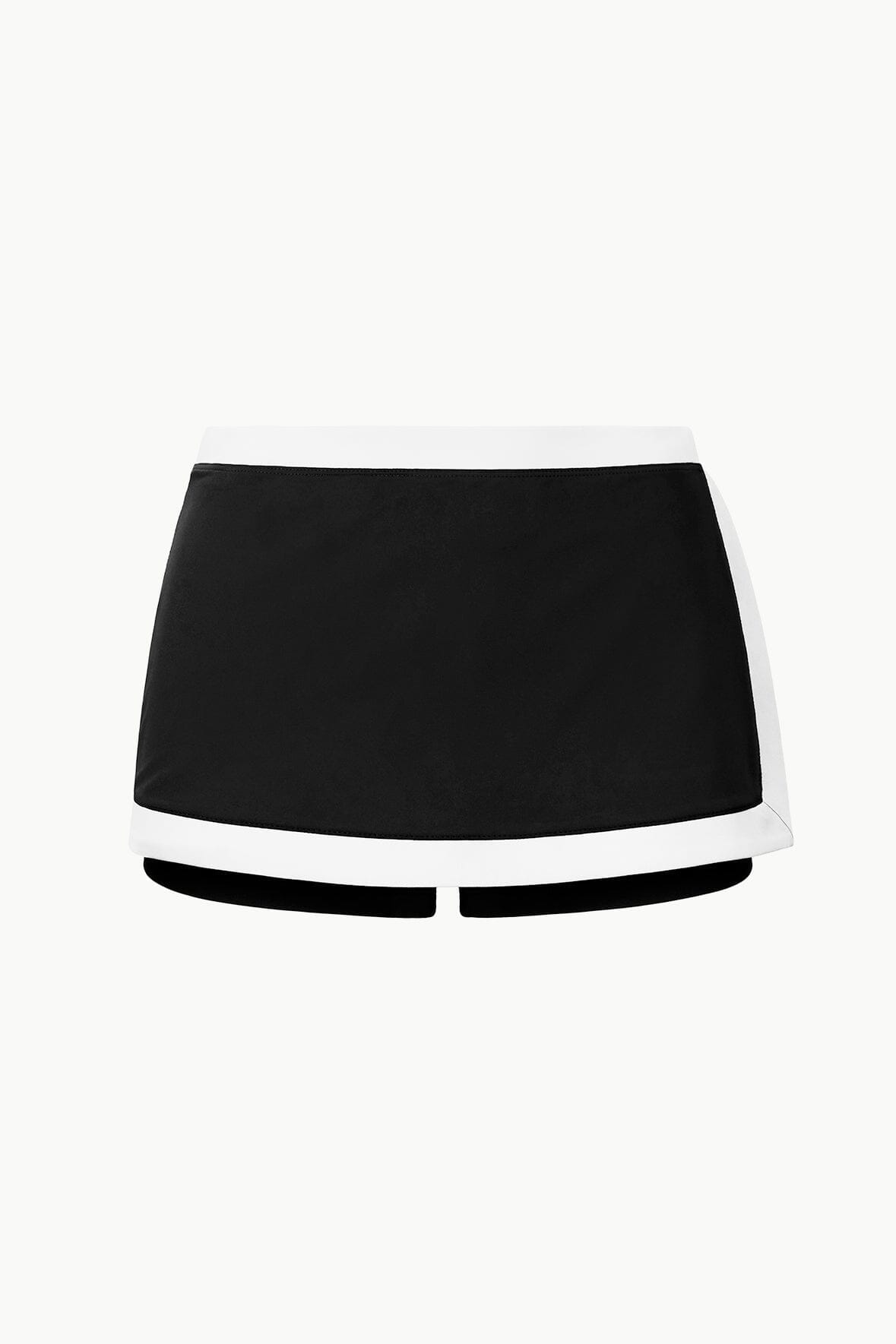 Nell Swim Skirt Black/White 1 | STAUD Classic