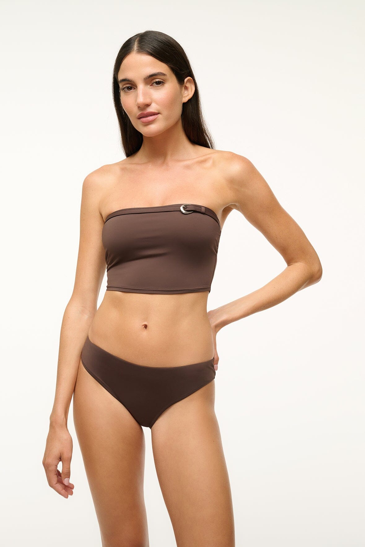 Gemma Bikini Bottom Dark Chocolate | STAUD Signature