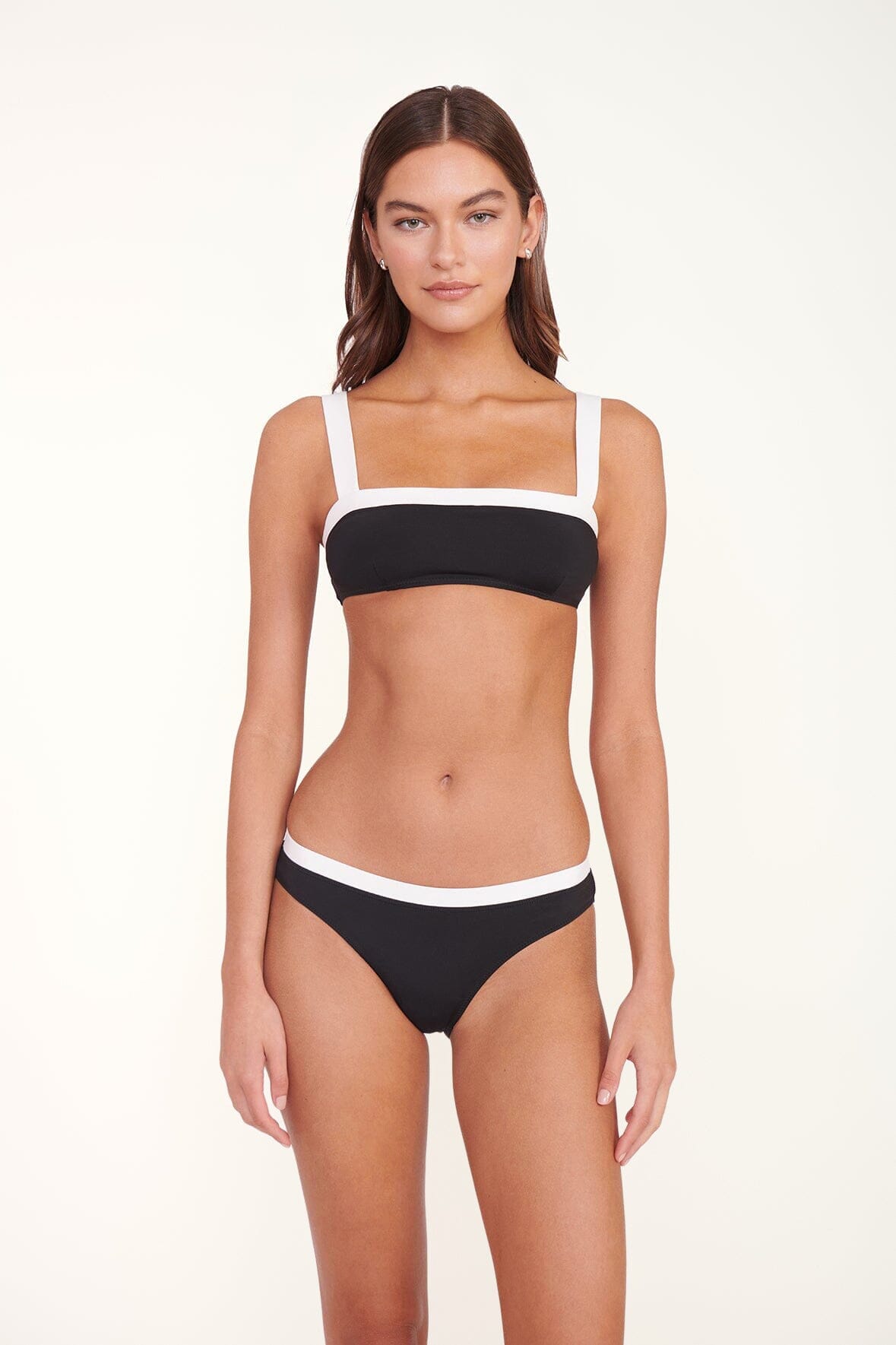 Gemma Bikini Bottom Black White | STAUD Customer Favorite