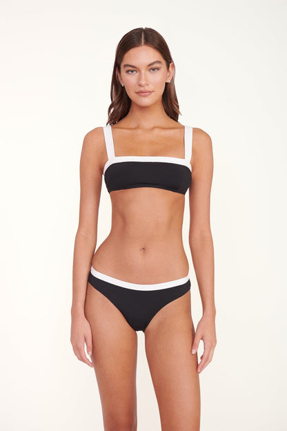 Gemma Bikini Bottom Black White | STAUD Customer Favorite