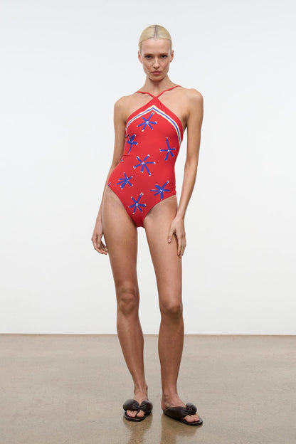 Cadence One Piece Painted Foulard | STAUD Best Price