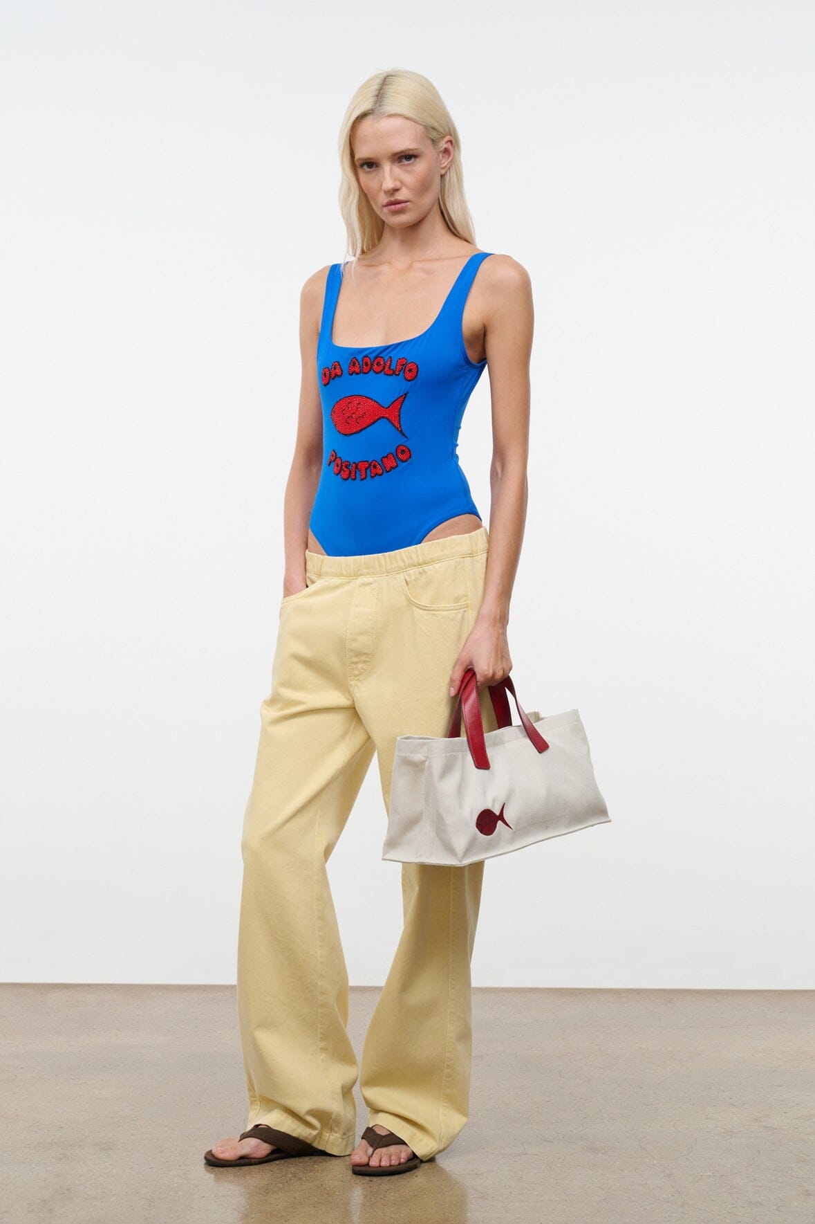 Lea One Piece Da Adolfo Blue | STAUD New