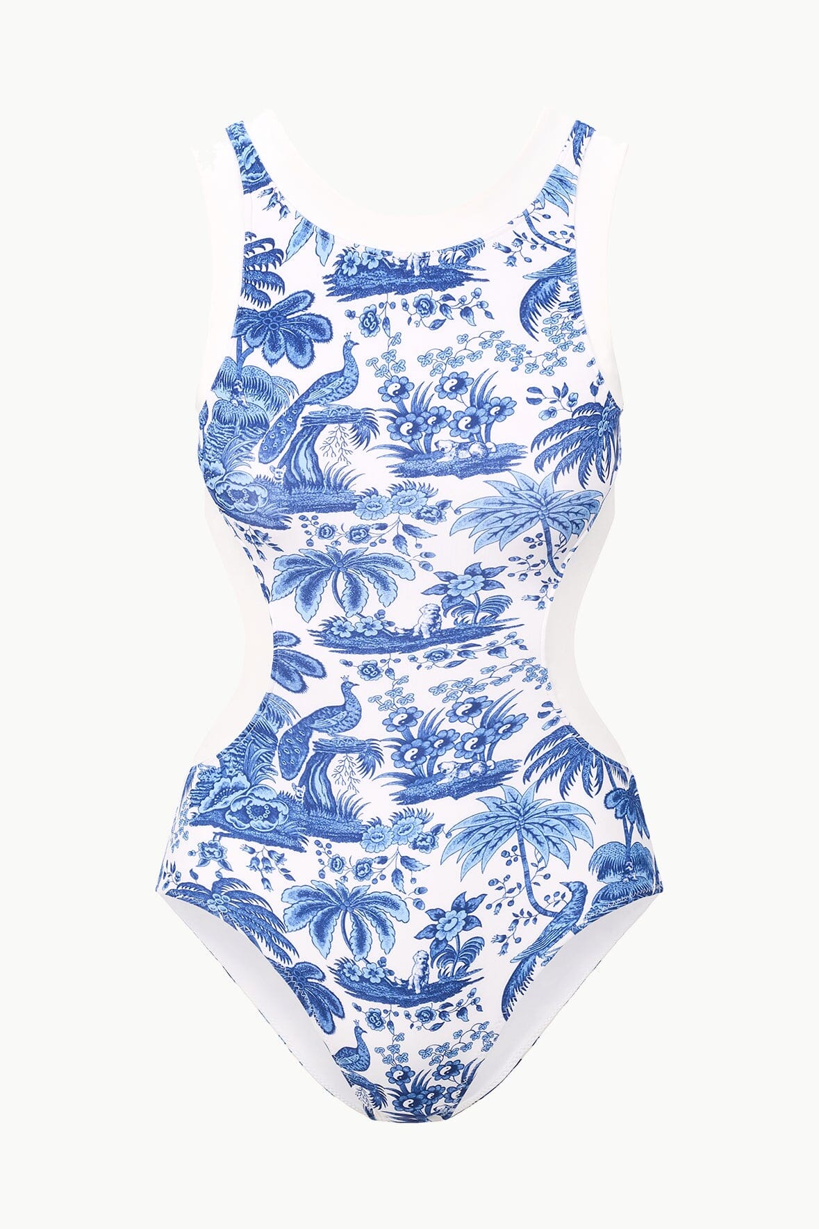 Dolce One Piece Blue Toile | STAUD Trending