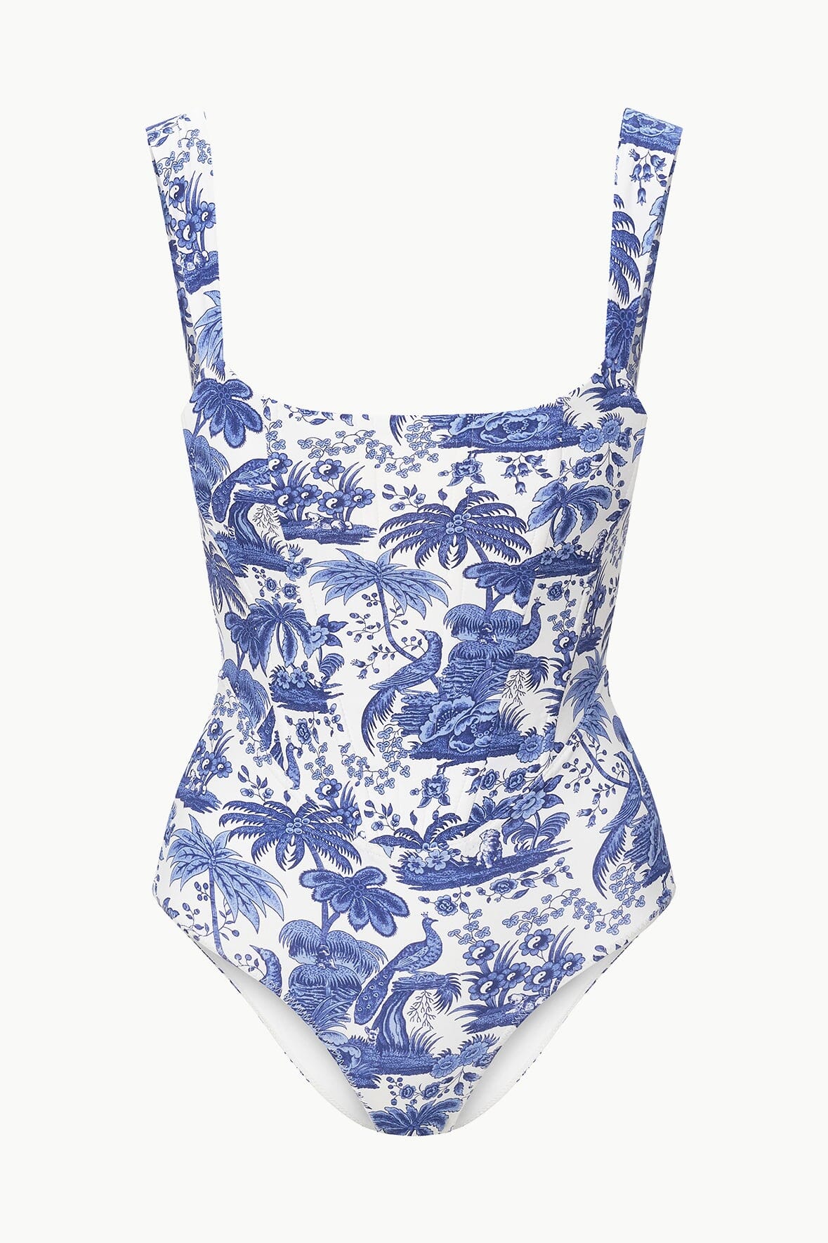 Adelaide One Piece Blue Toile | STAUD Quality