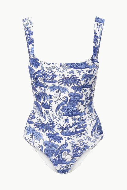 Adelaide One Piece Blue Toile | STAUD Quality