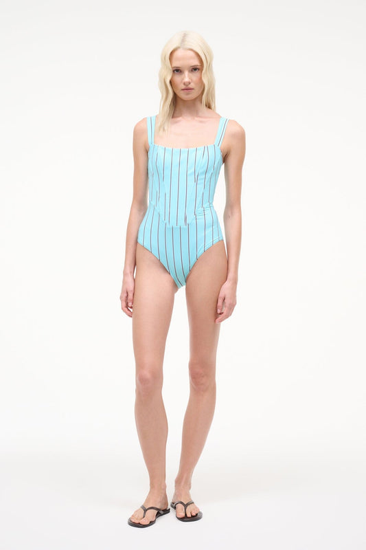 Adelaide One Piece Blue Toile | STAUD Hot Sale